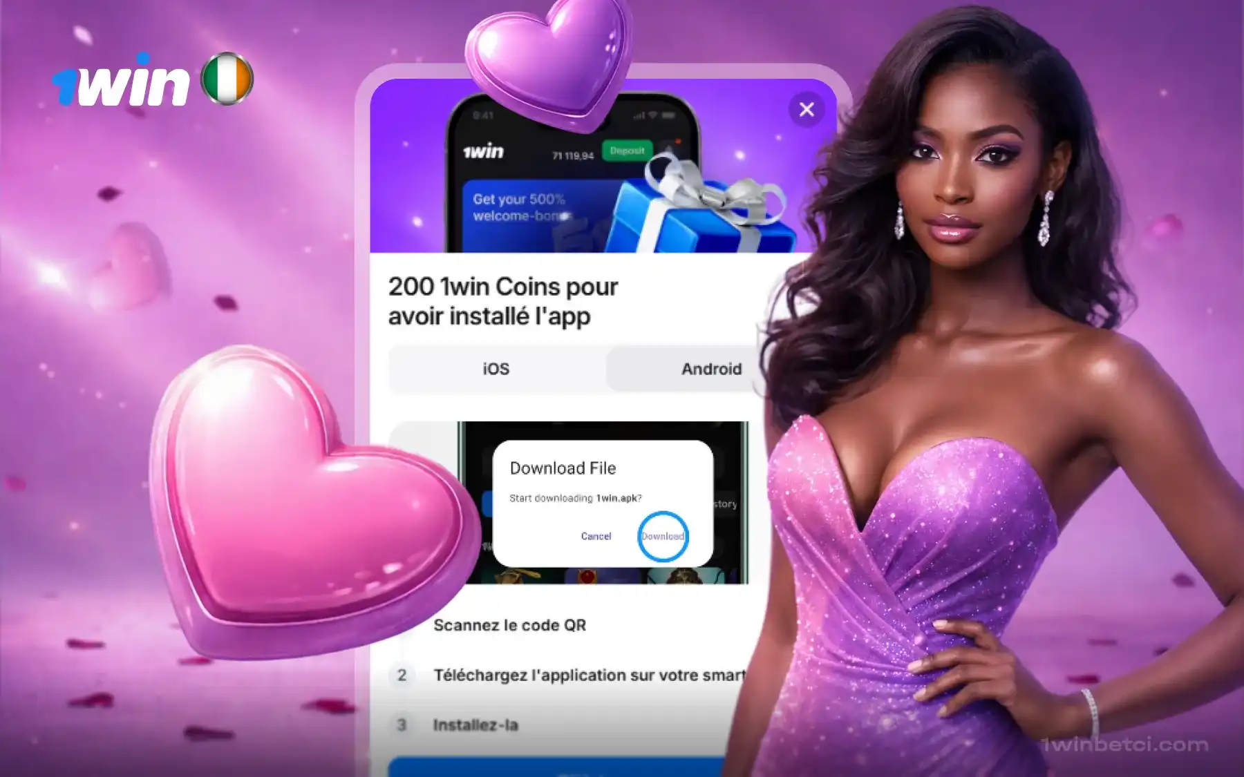 l'Application iOS 1win 