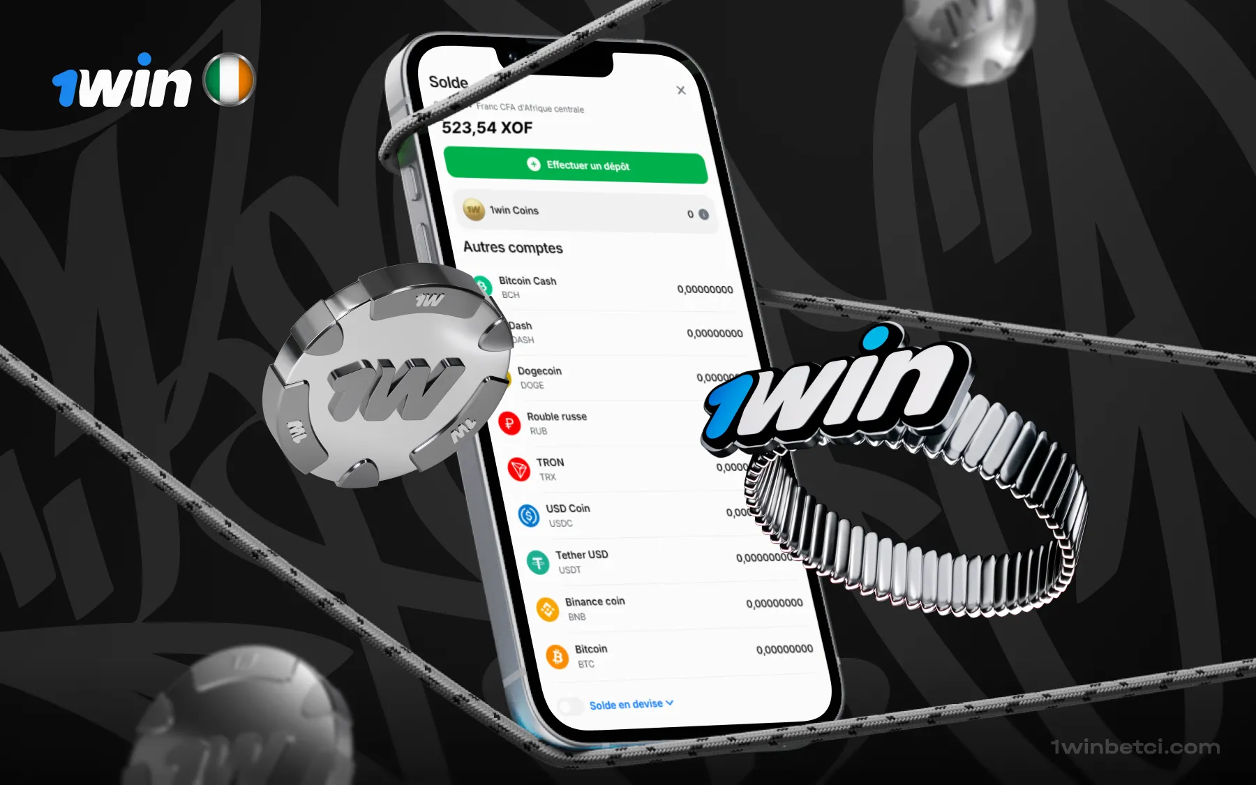 1Win Retrait et Dépôt