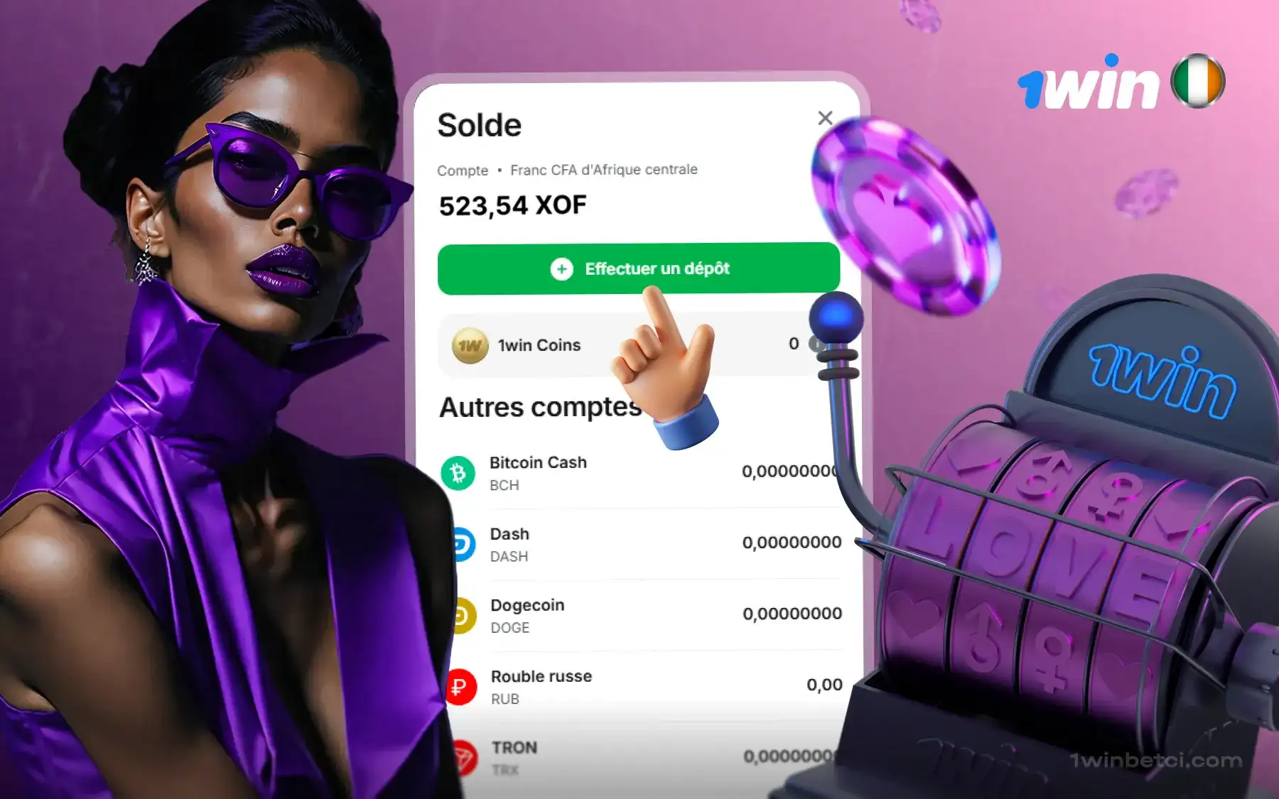 1win retrait